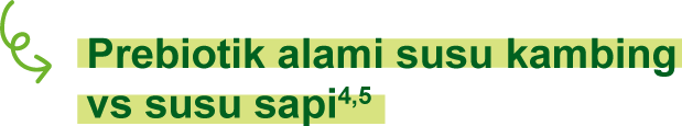 Prebiotik alami susu kambing vs susu sapi
